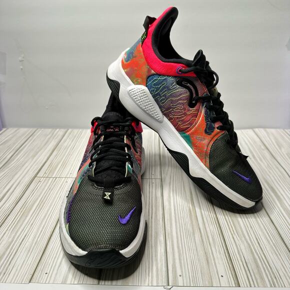 Nike Men’s SZ 9 PG-5 Paul George Sneakers Shoes Multi Color Crimson  CW-3143-600 main image 4